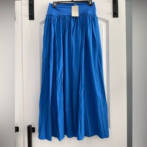 NWT -HALARA Vibrant Blue Breezeful™ High-Waisted Split 2-in-1 Flowy Maxi Skirt